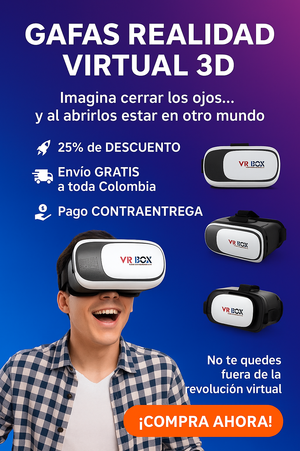 Gafas Realidad Virtual 3d VrBox